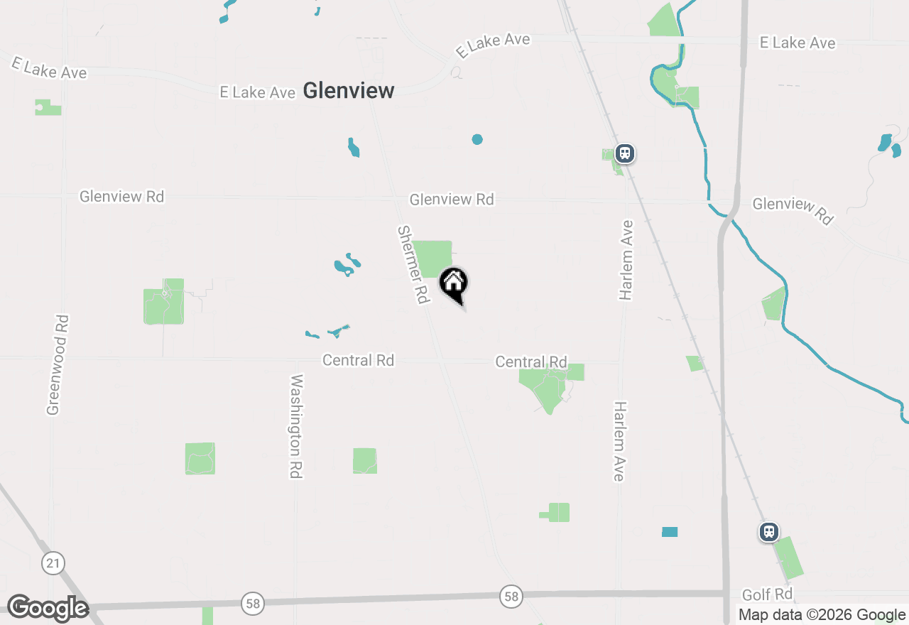 Map of 2309 Larkdale Drive, Glenview, IL 60025