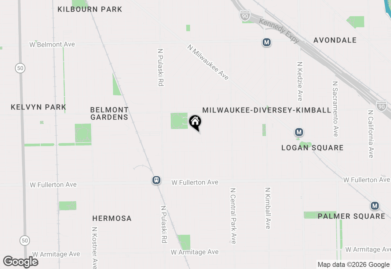 Map of 2640 N Hamlin Avenue, Chicago, IL 60647