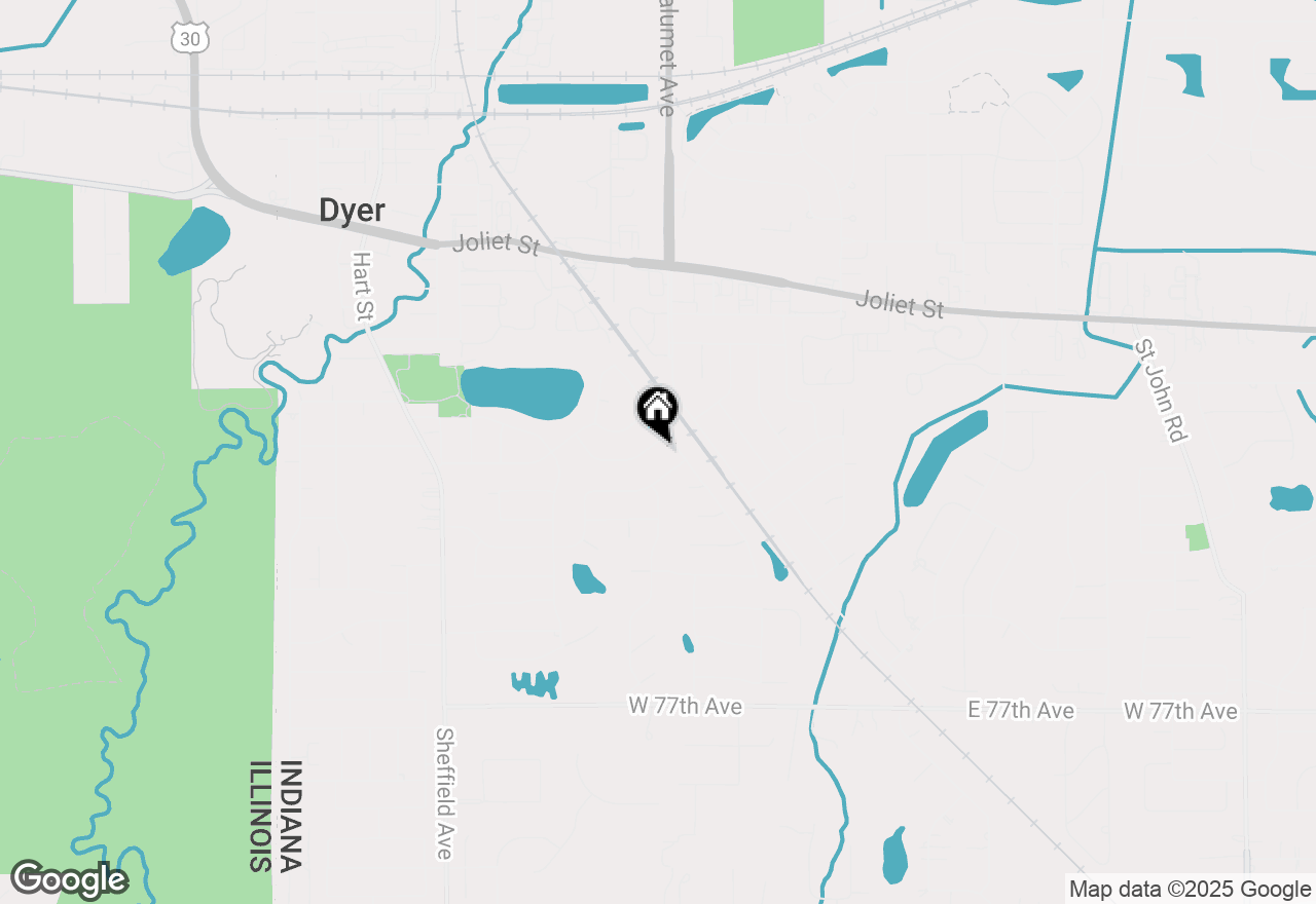Map of 736 Cottonwood Drive, Dyer, IN 46311
