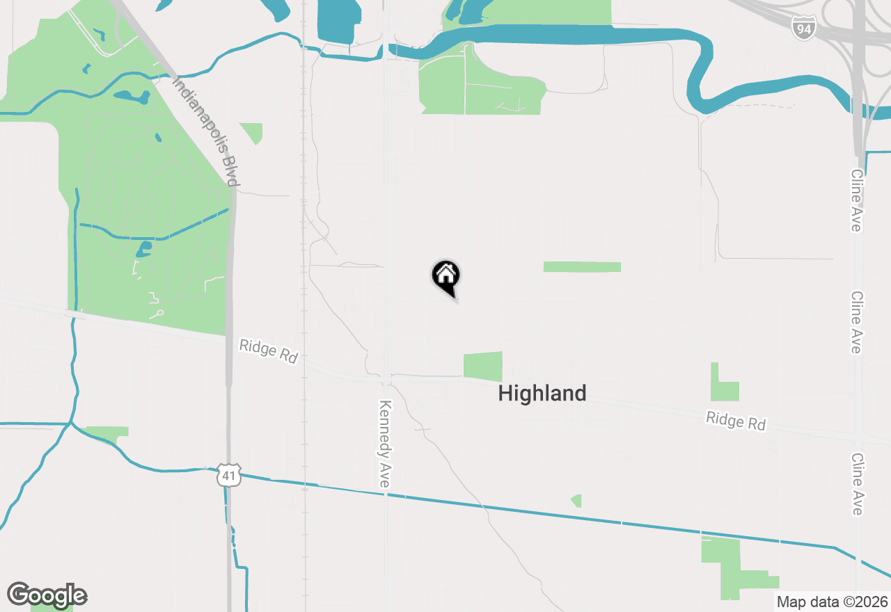 Map of 2929 Garfield Avenue, Highland, IN 46322