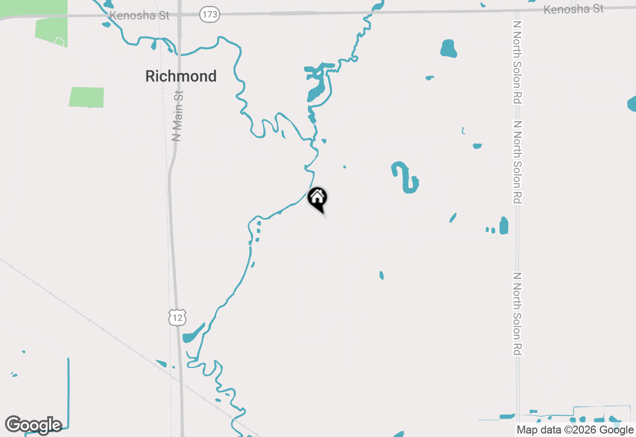Map of 9617 Hideaway Lane, Richmond, IL 60071