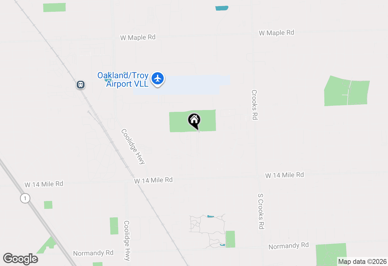 Map of 2445 Torquay Avenue #107, Royal Oak, MI 48073