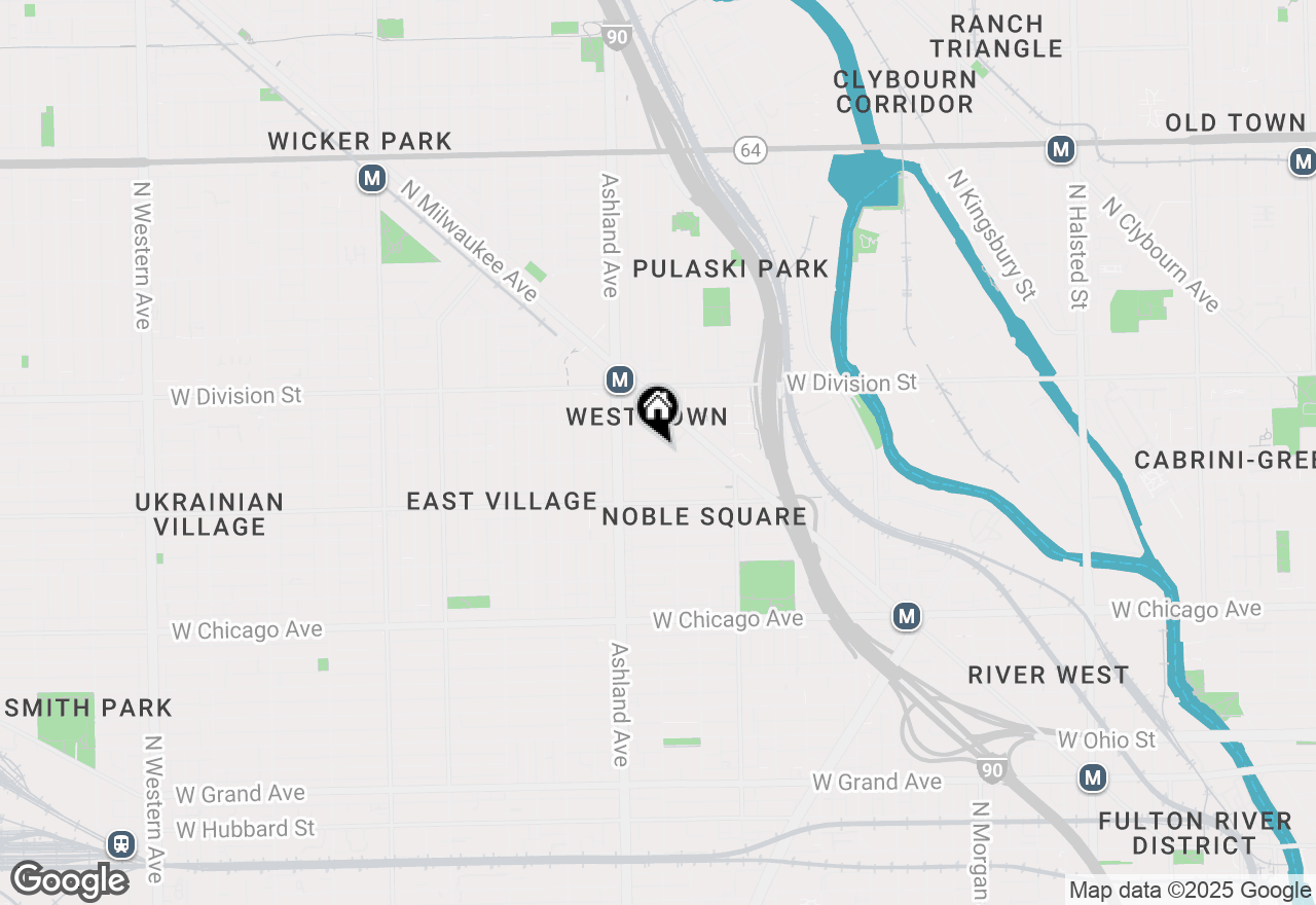 Map of 1519 W Thomas Street #2C, Chicago, IL 60642
