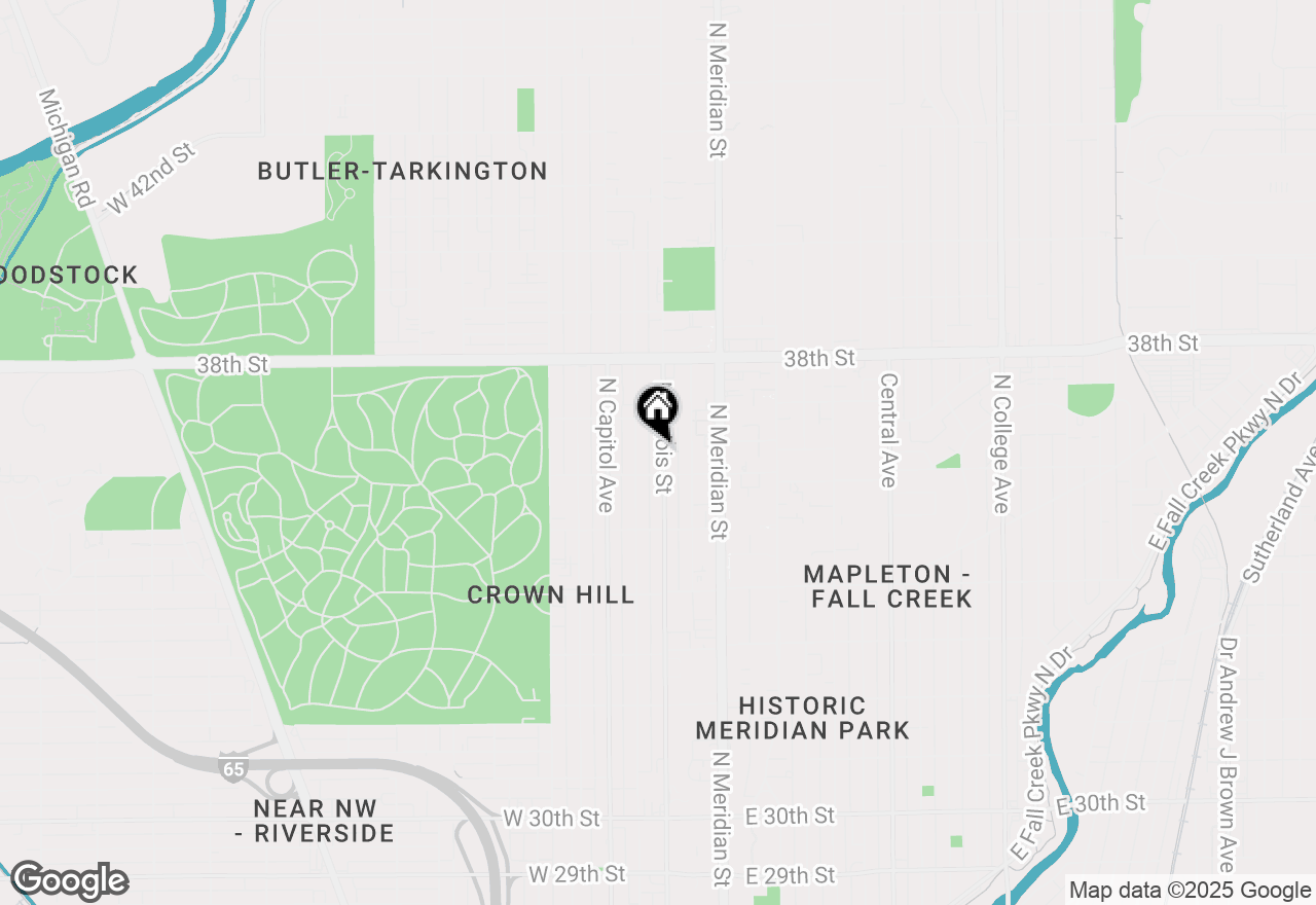 Map of 3624 N Illinois Street, Indianapolis, IN 46208