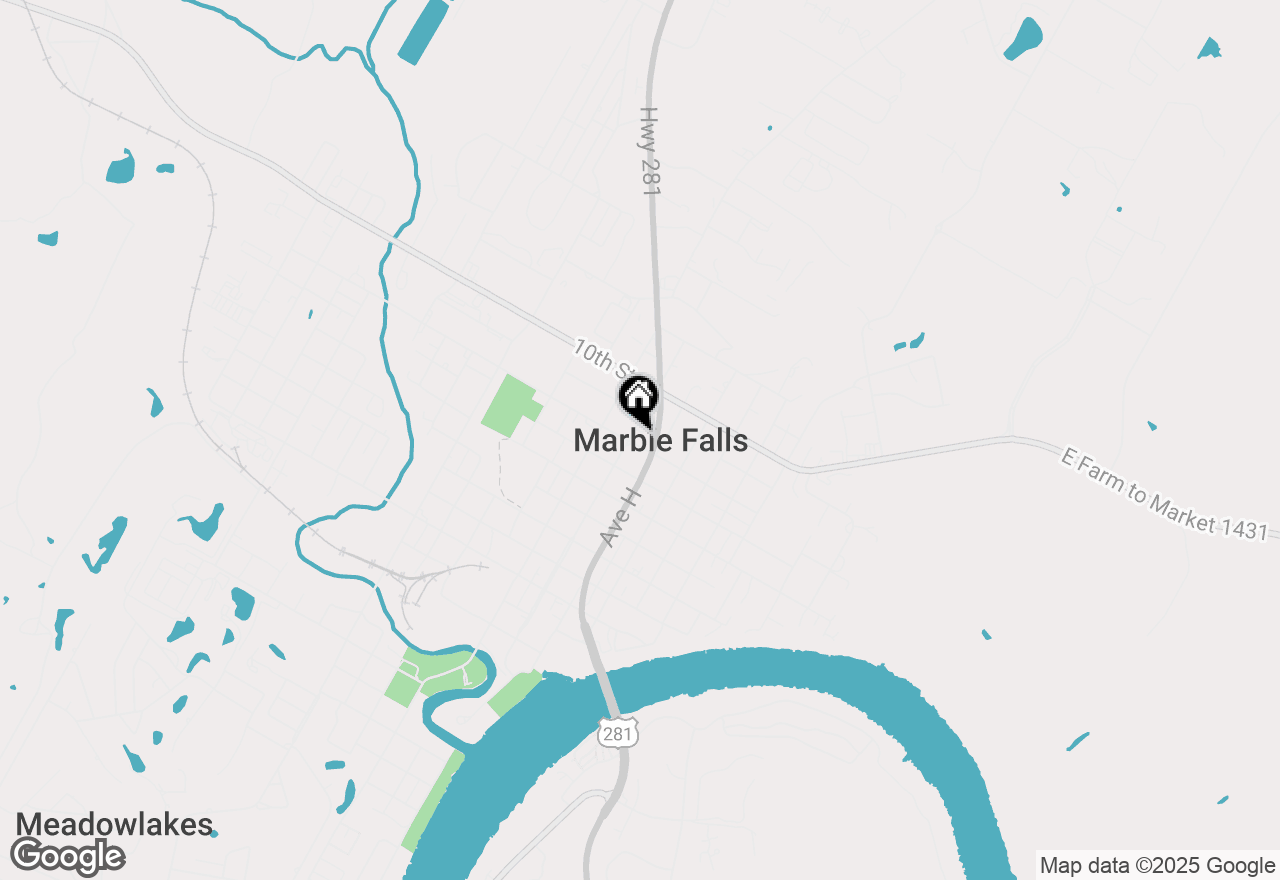 Map of 815 Broadway, Marble Falls, TX 78654