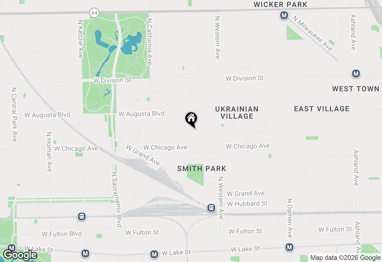 Map of 2543 W Iowa Street #1, Chicago, IL 60622