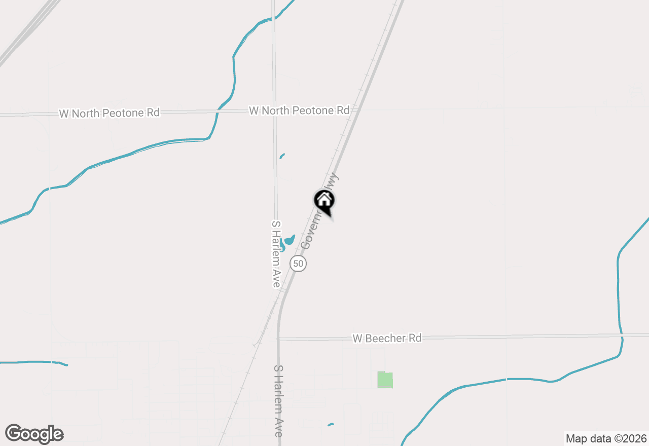 Map of 29837 S Route 50 Route #7, Peotone, IL 60468