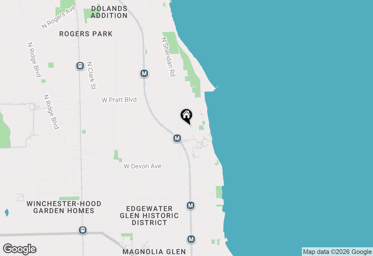 Map of 1127 W Albion Avenue, Chicago, IL 60626