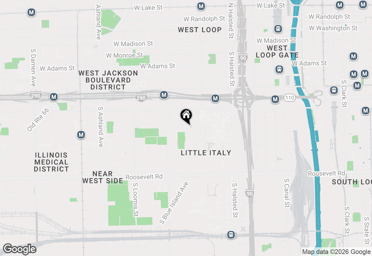 Map of 723 S Aberdeen Street, Chicago, IL 60607
