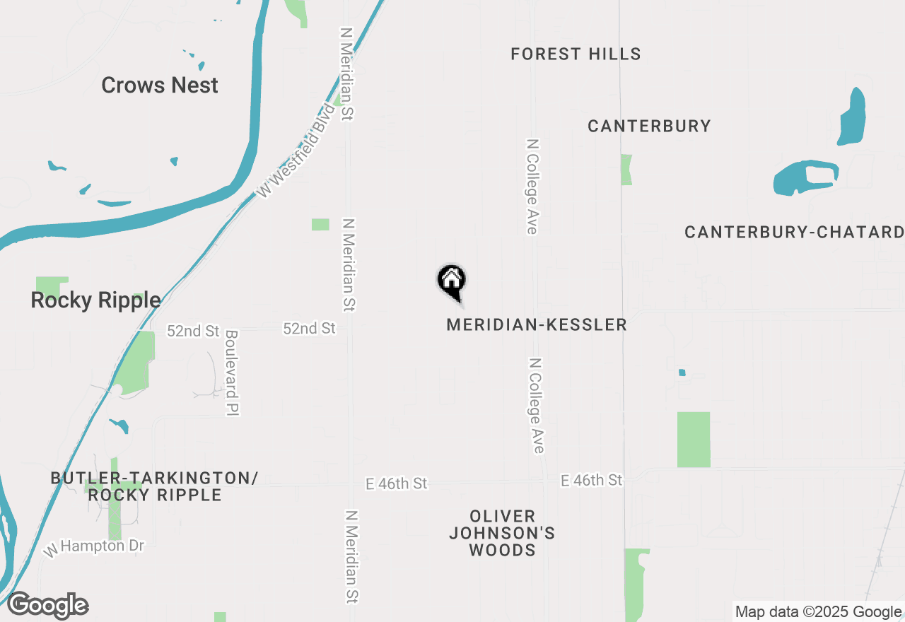 Map of 5219 N New Jersey Street, Indianapolis, IN 46220