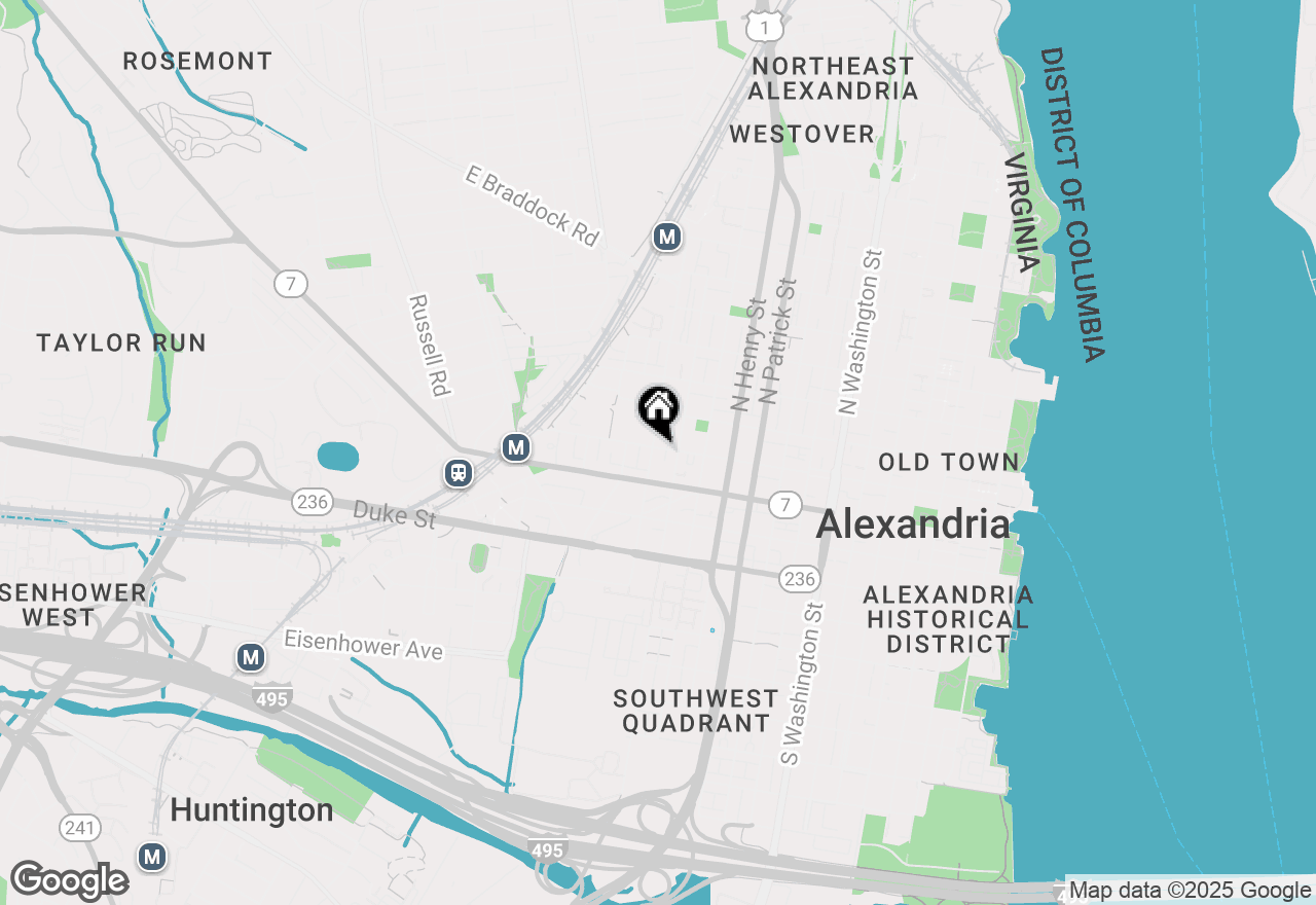 Map of 1326 Cameron St, Alexandria, VA 22314