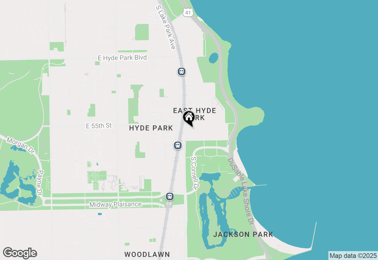 Map of 5520 S Cornell Avenue #1S, Chicago, IL 60637