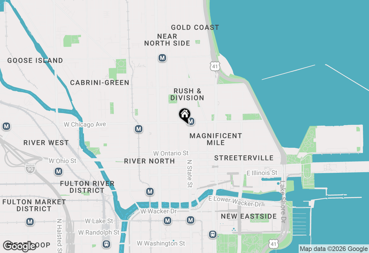 Map of 14 W Superior Street #6201, Chicago, IL 60654