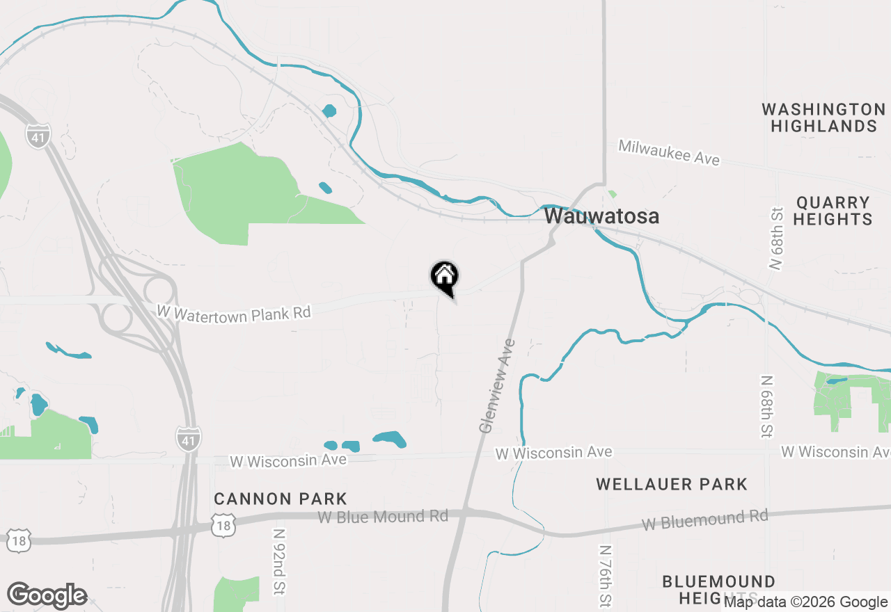Map of 1161 Elm Lawn St, Wauwatosa, WI 53213