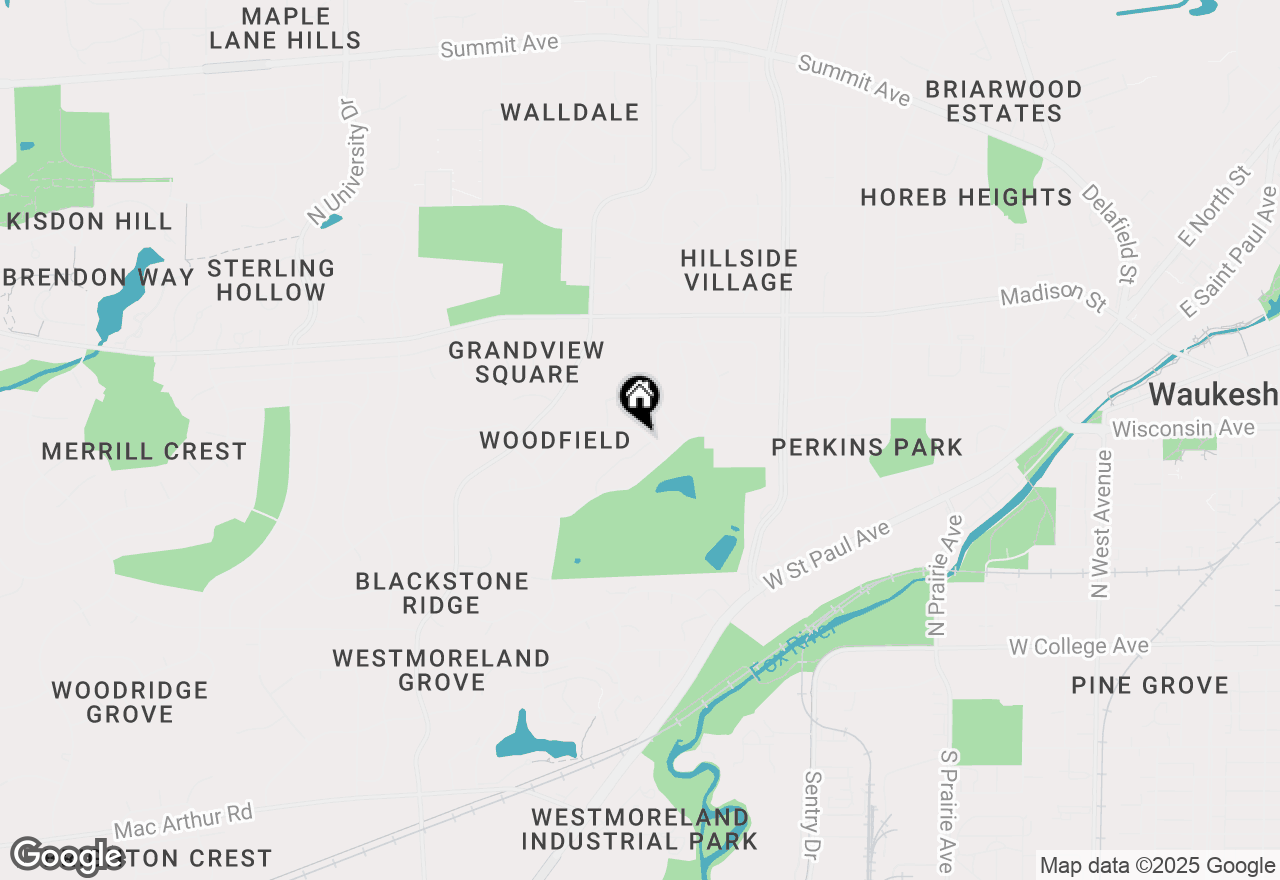 Map of 1915 Bonnie Ln, Waukesha, WI 53188