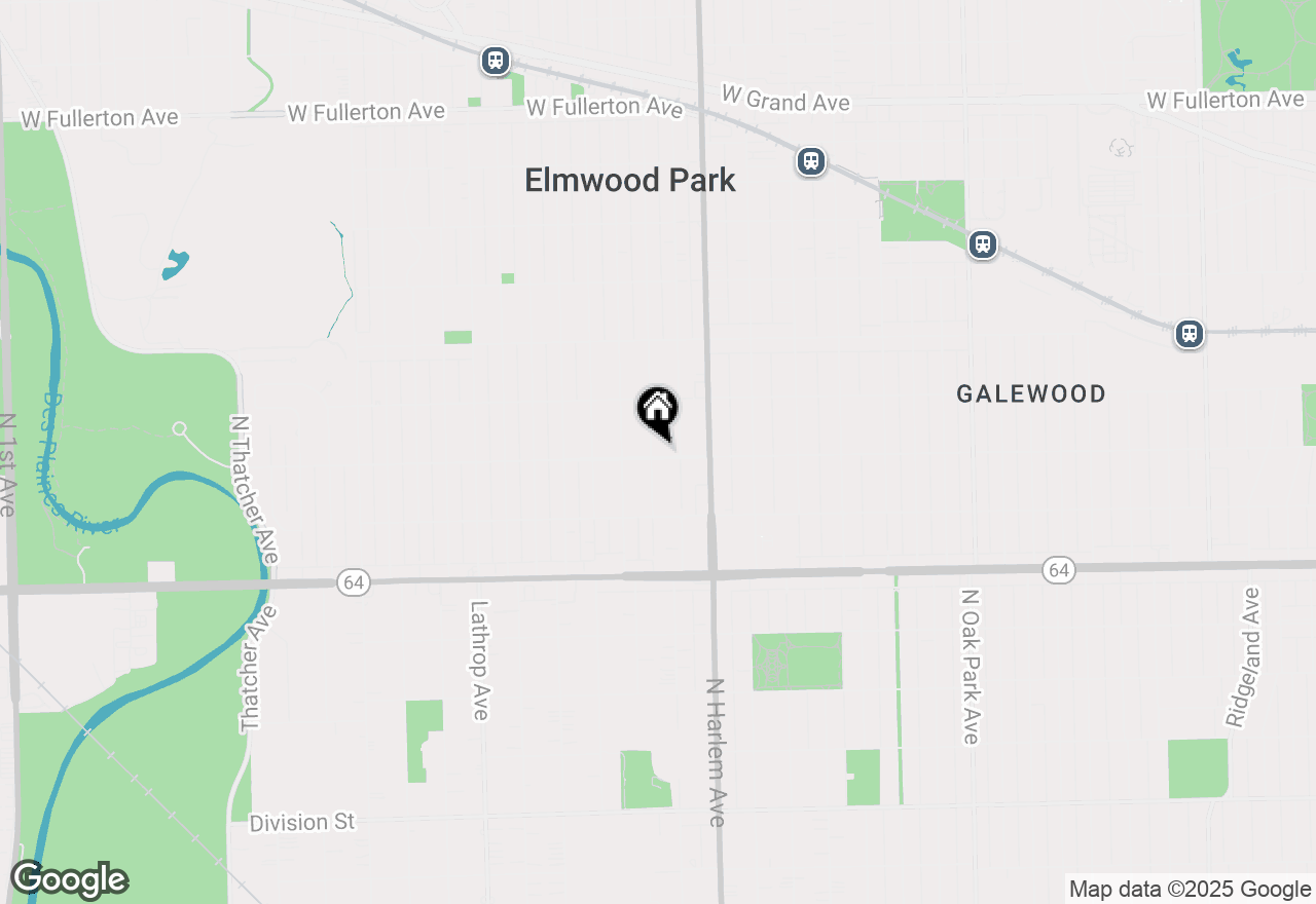 Map of 1801 N 73rd Avenue, Elmwood Park, IL 60707