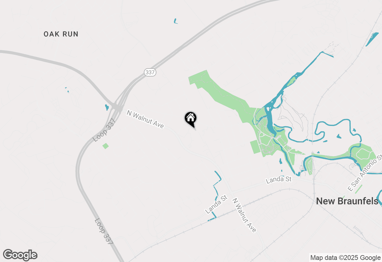 Map of 922 Oak Lane, New Braunfels, TX 78130