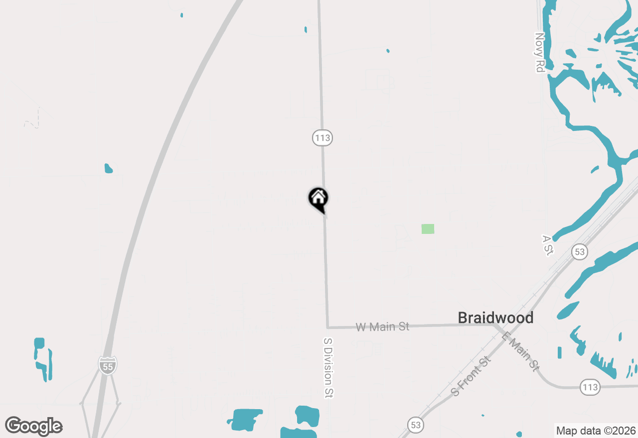 Map of 430 N Division Street, Braidwood, IL 60408