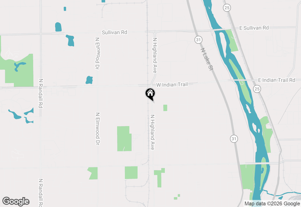 Map of 1060 & 1062 N Highland Avenue, Aurora, IL 60506