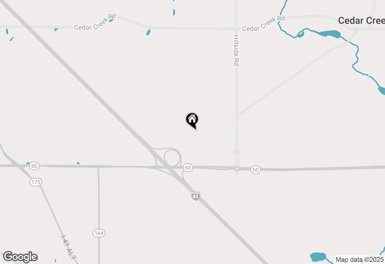 Map of 1887 Woodland Way #420-4, Slinger, WI 53086