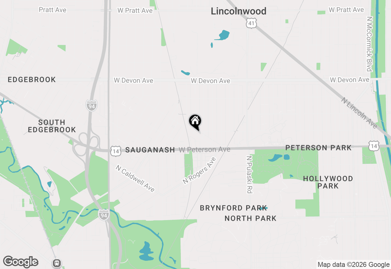 Map of 6080 N Sauganash Avenue, Chicago, IL 60646