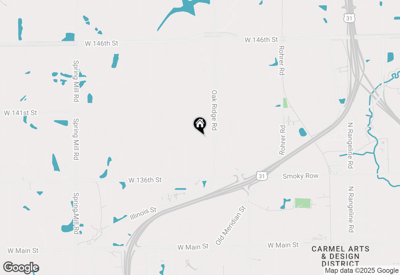 Map of 13864 Adios Pass, Carmel, IN 46032
