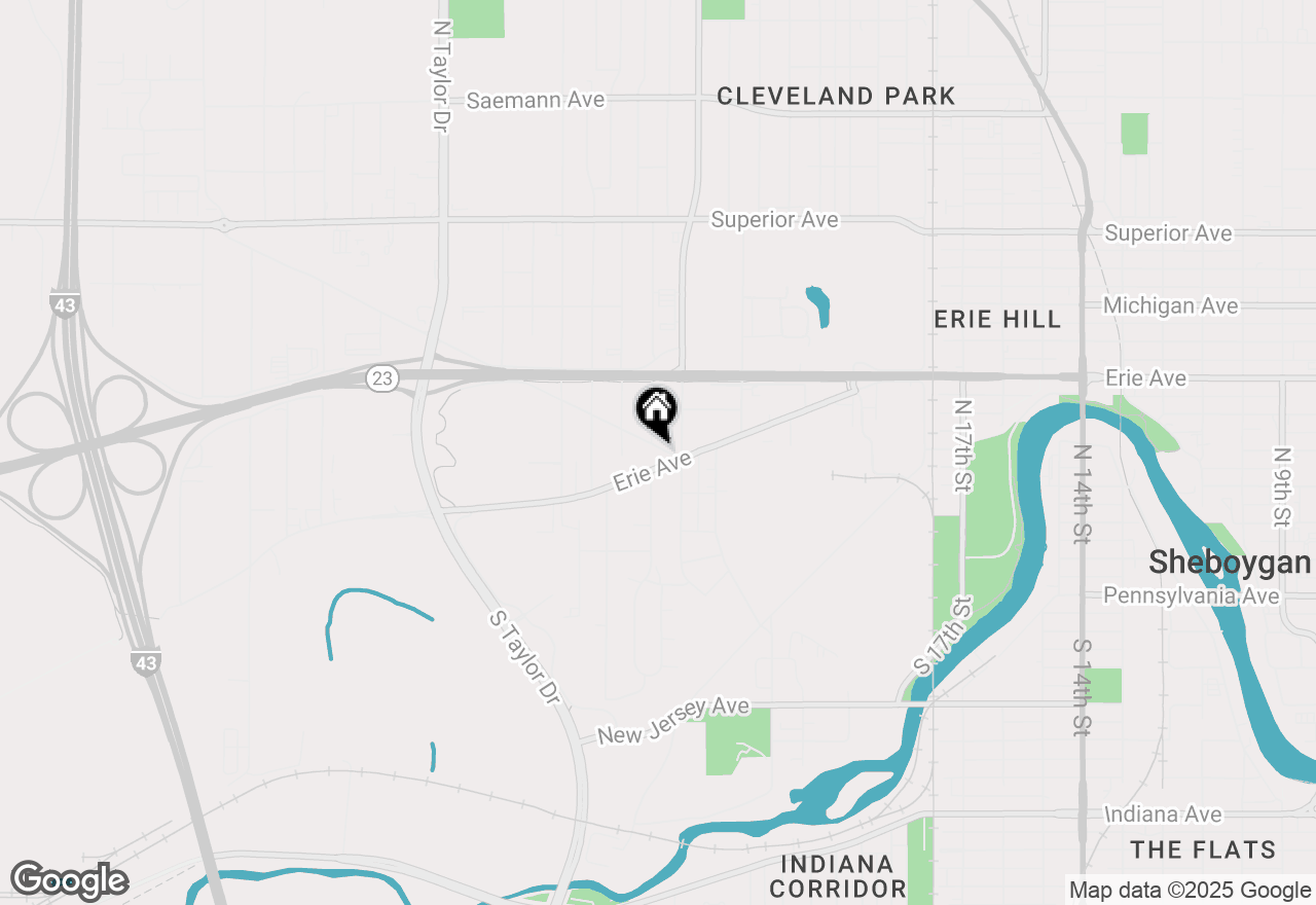 Map of 2527 Wilgus Ave, Sheboygan, WI 53081