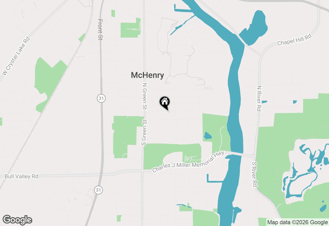 Map of 3409 W Bretons Drive, Mchenry, IL 60050