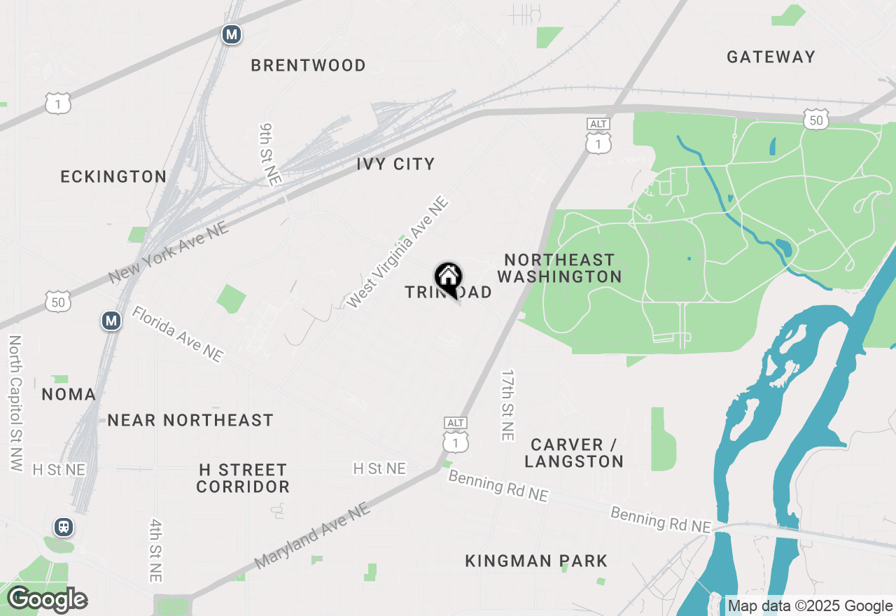 Map of 1705 Trinidad Avenue Ne #2, Washington, DC 20002