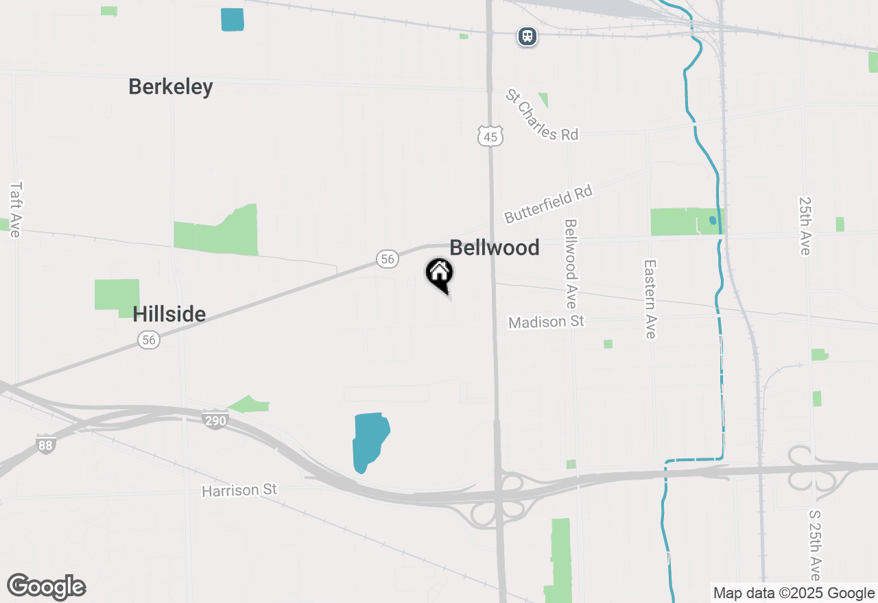 Map of 437 Granville Avenue, Hillside, IL 60162