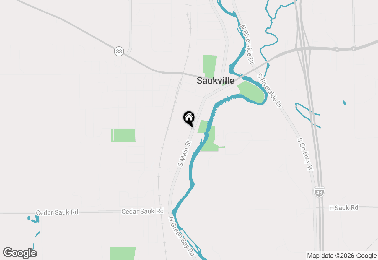 Map of 601 S Main St, Saukville, WI 53080