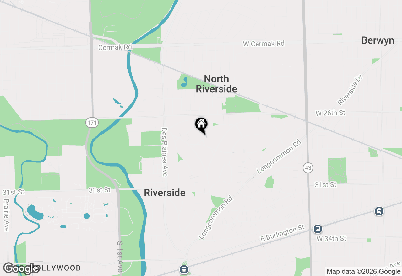 Map of 410 Repton Road, Riverside, IL 60546