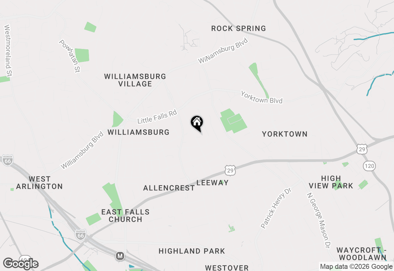 Map of 2733 N Lexington Street, Arlington, VA 22207