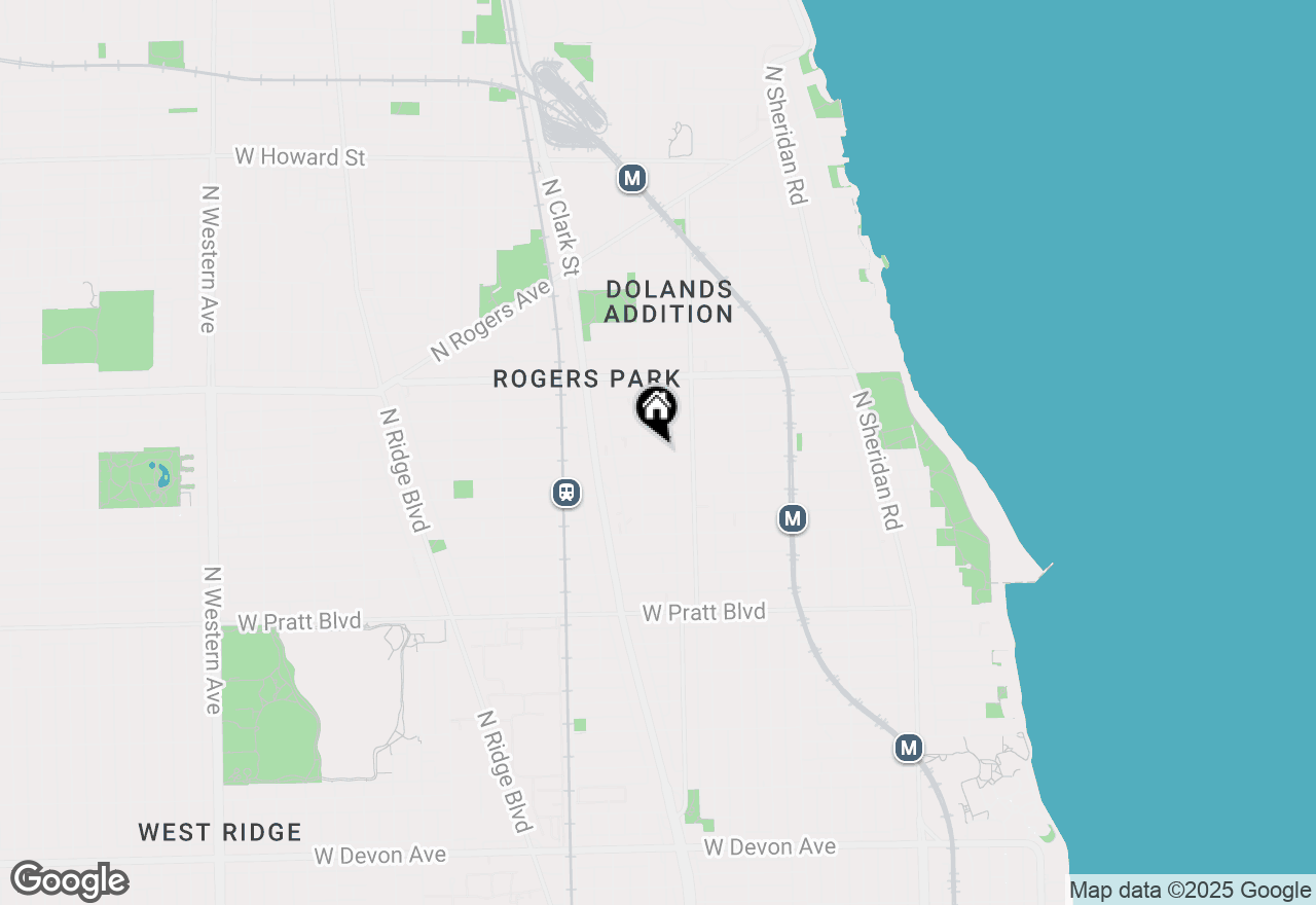 Map of 1638 W Greenleaf Avenue #TS, Chicago, IL 60626