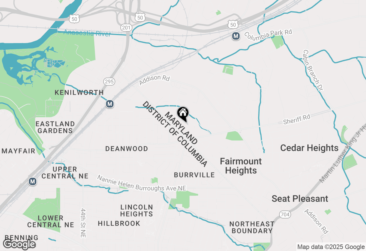 Map of 1113 Booth Lane, Capitol Heights, MD 20743