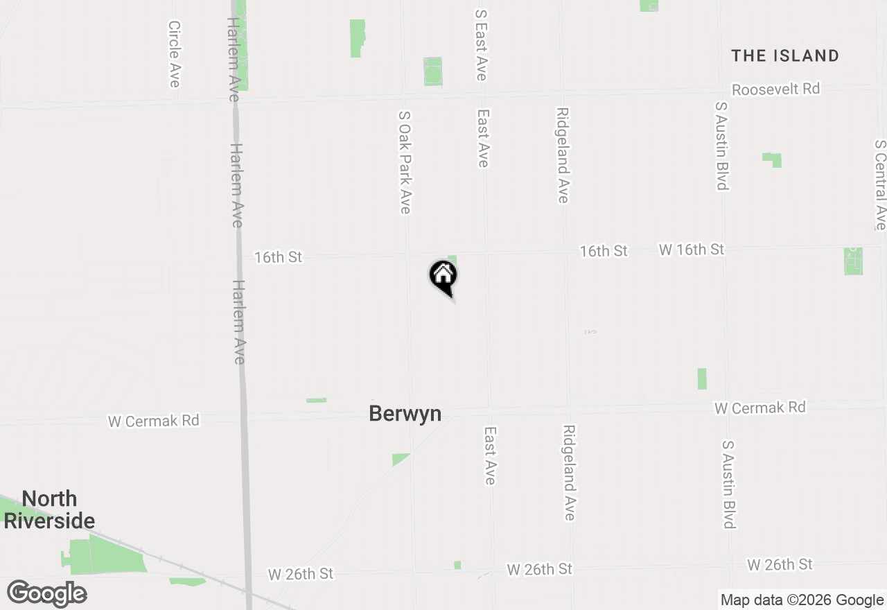 Map of 1814 Wesley Avenue #1, Berwyn, IL 60402
