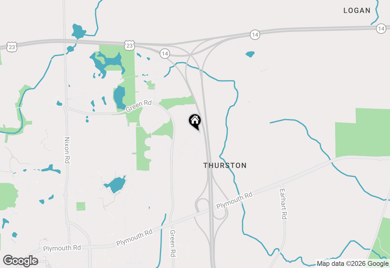 Map of 3374 Burbank Drive, Ann Arbor, MI 48105