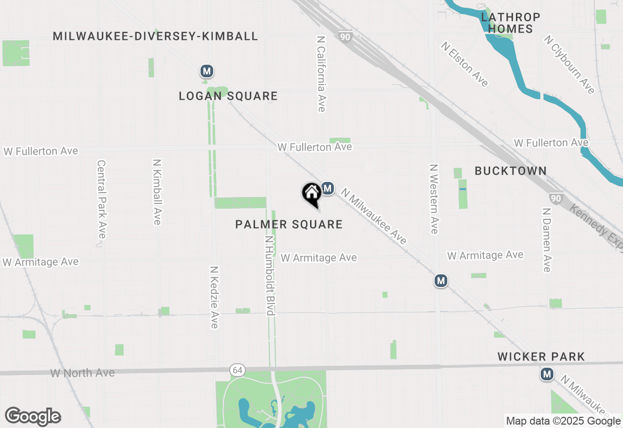Map of 2125 N Mozart Street #3, Chicago, IL 60647