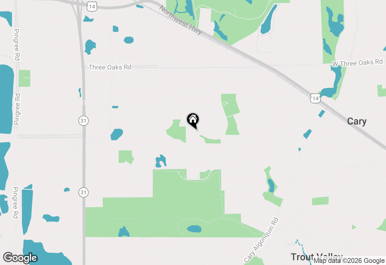 Map of 189 Hampton Street, Cary, IL 60013