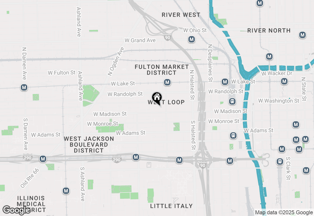 Map of 18 N Carpenter Street #PHS, Chicago, IL 60607