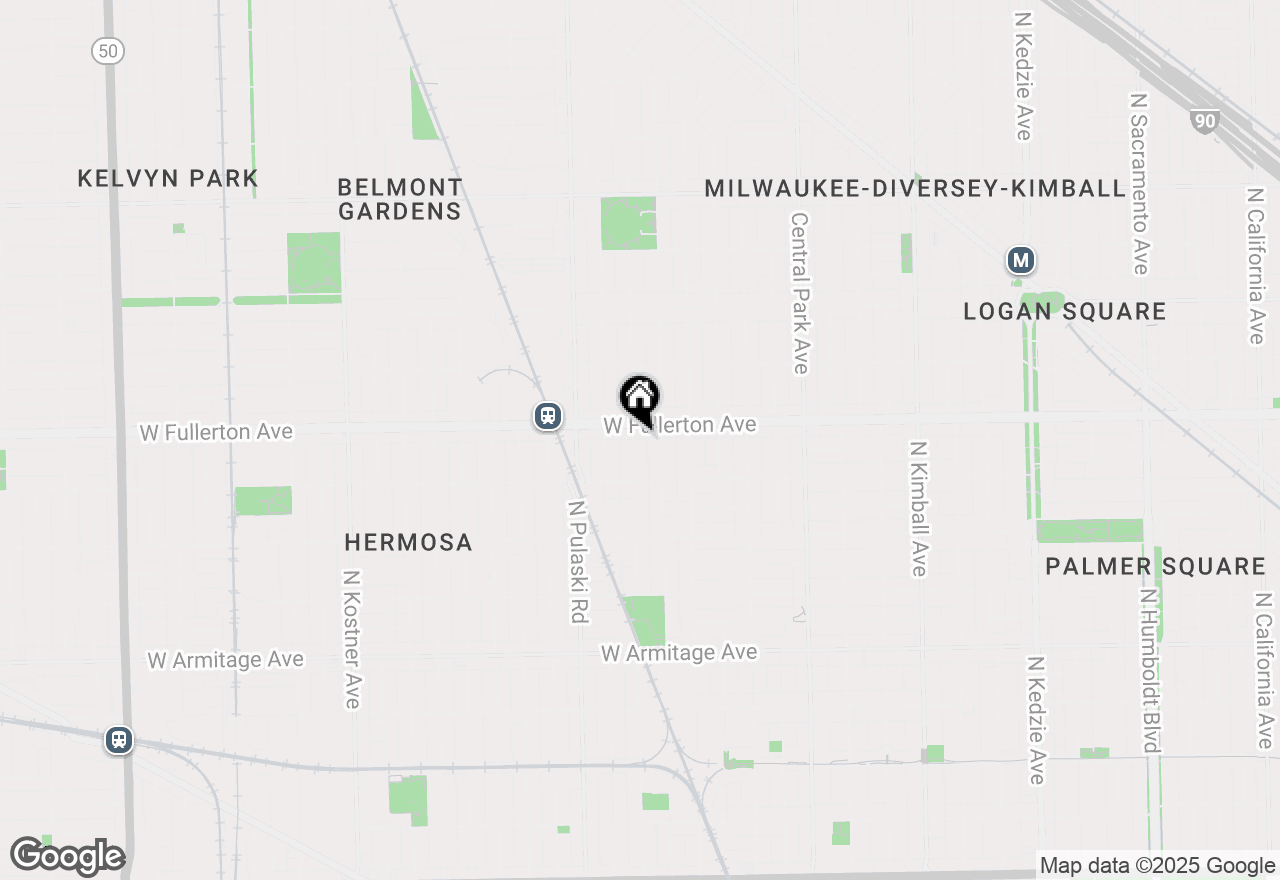 Map of 2341 N Springfield Avenue, Chicago, IL 60647