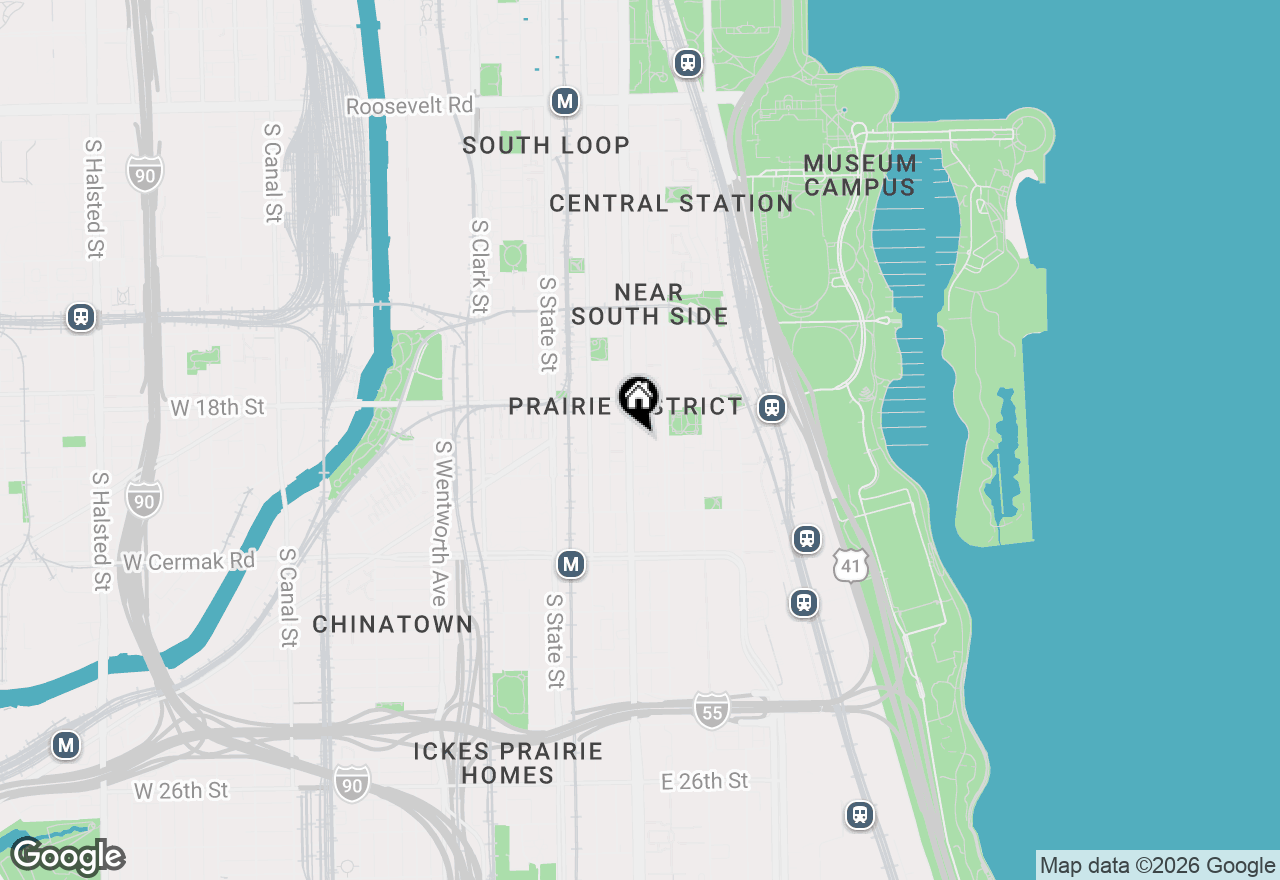 Map of 1845 S Michigan Avenue #806, Chicago, IL 60616