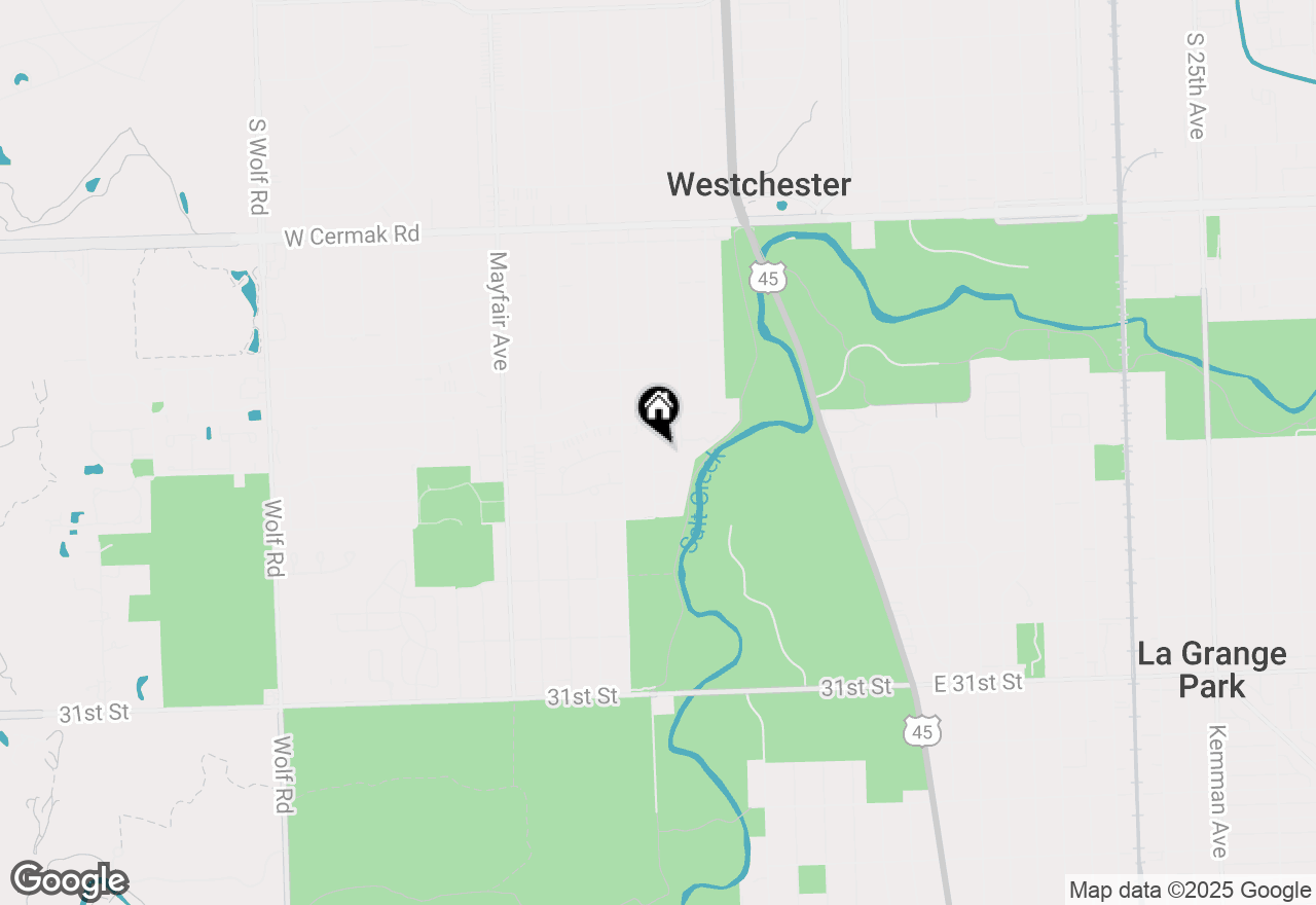 Map of 2555 Stratford Avenue, Westchester, IL 60154