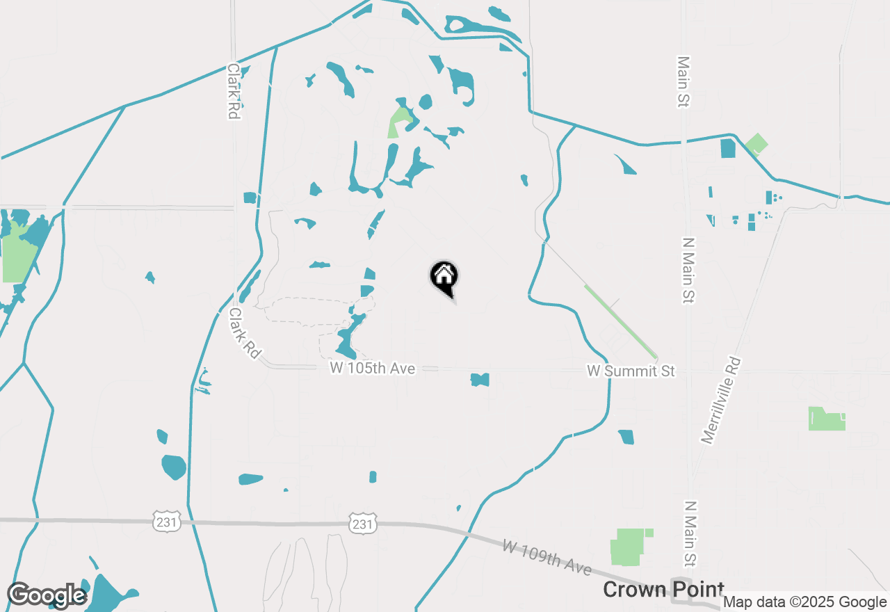 Map of 3604 W 104th Place, Crown Point, IN 46307