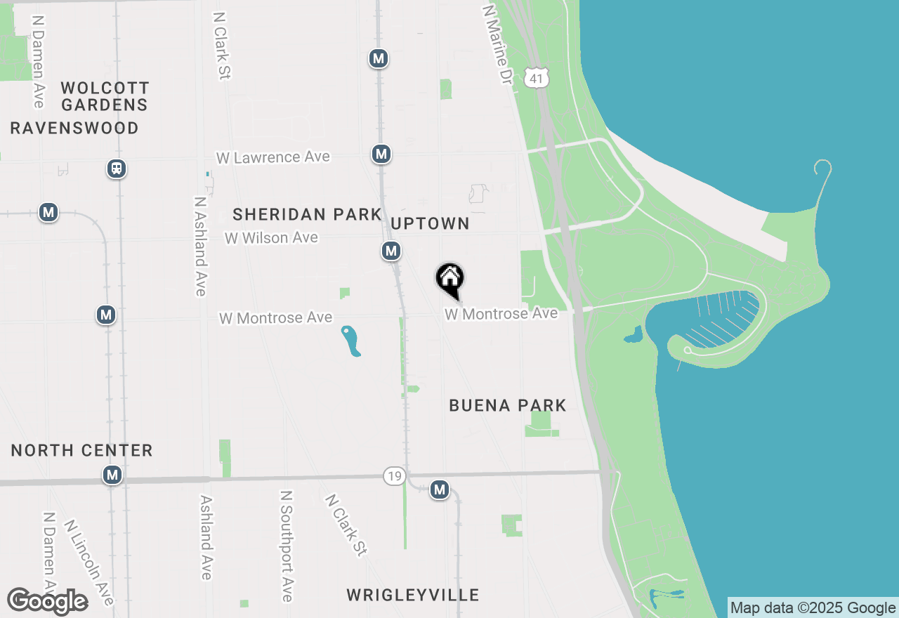 Map of 944 W Montrose Avenue #106, Chicago, IL 60613