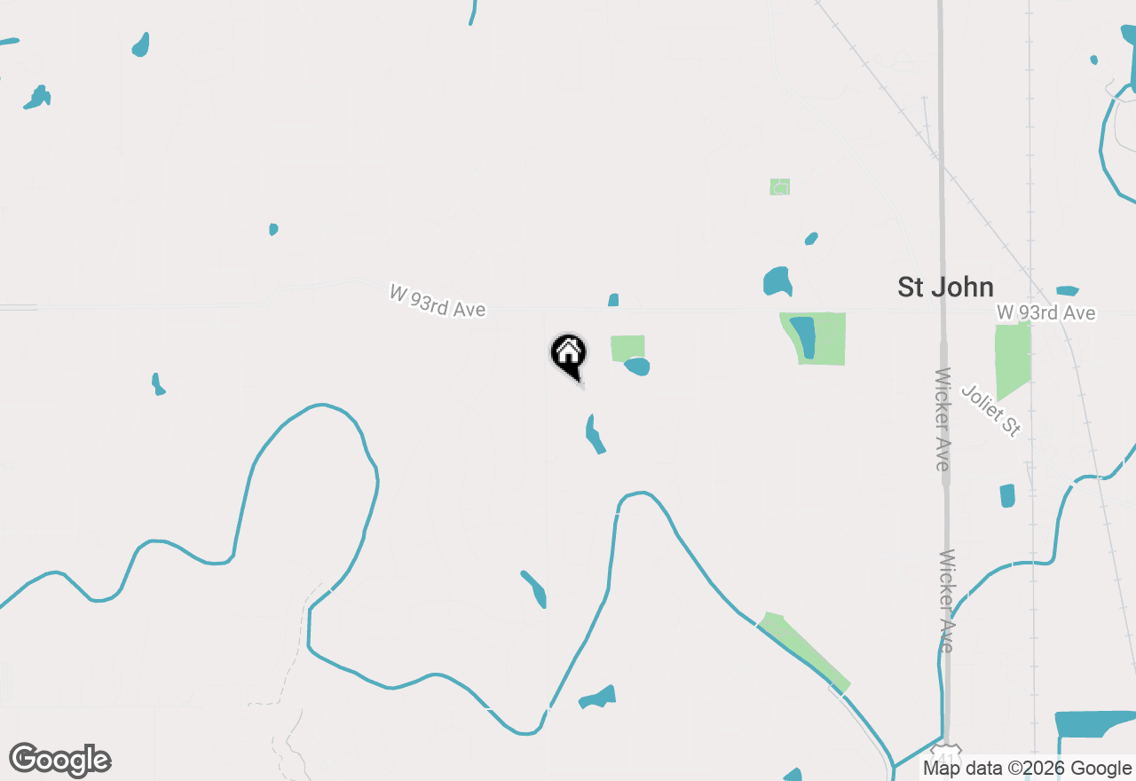 Map of 9468 Hilltop Drive, St. John, IN 46373