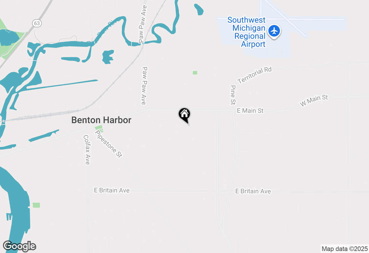Map of 696 Highland Avenue, Benton Harbor, MI 49022