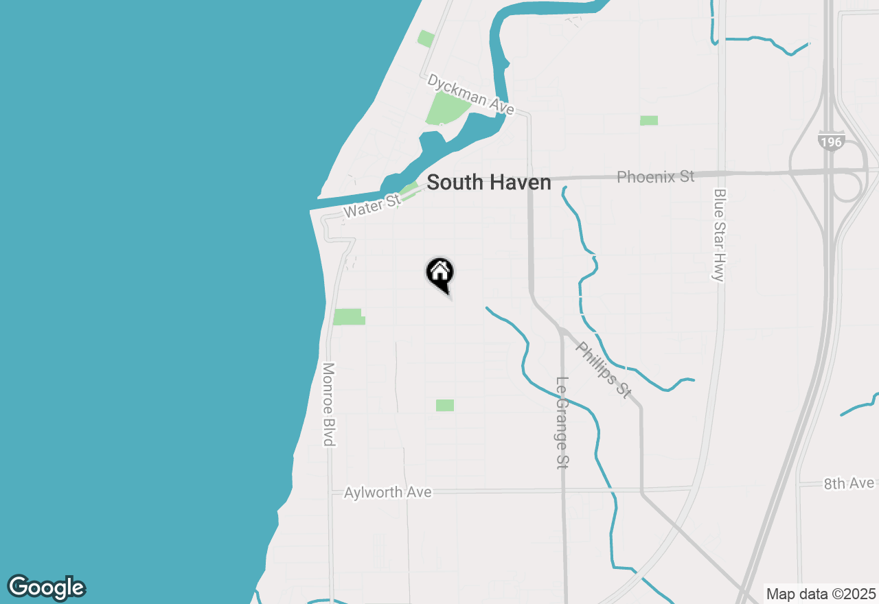 Map of 317 Monroe Street, South Haven, MI 49090