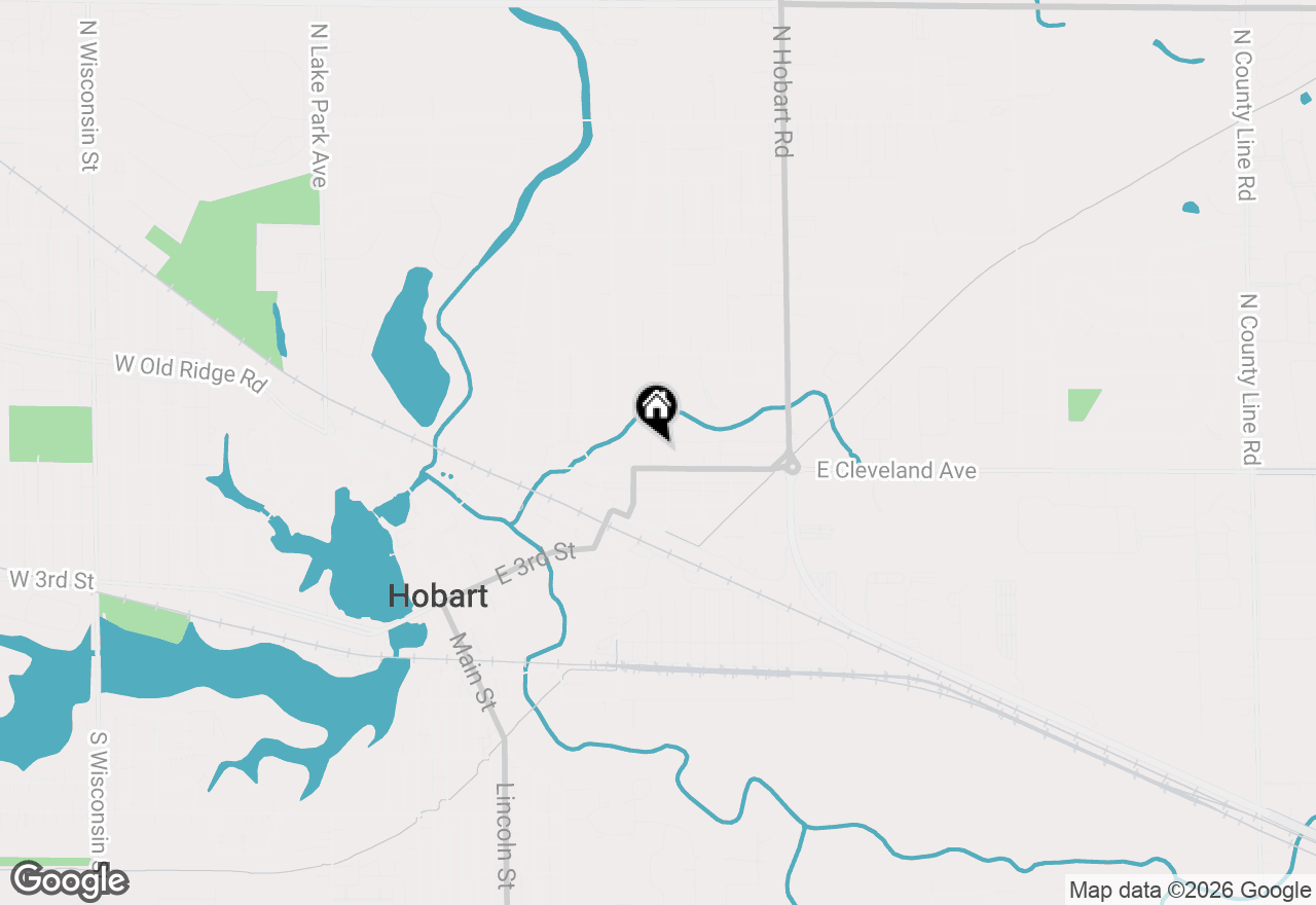 Map of 1020 E Cleveland Avenue, Hobart, IN 46342