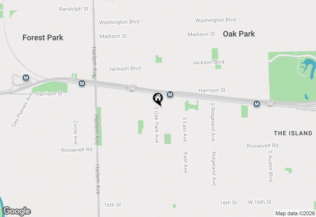 Map of 1010 S Oak Park Avenue, Oak Park, IL 60304